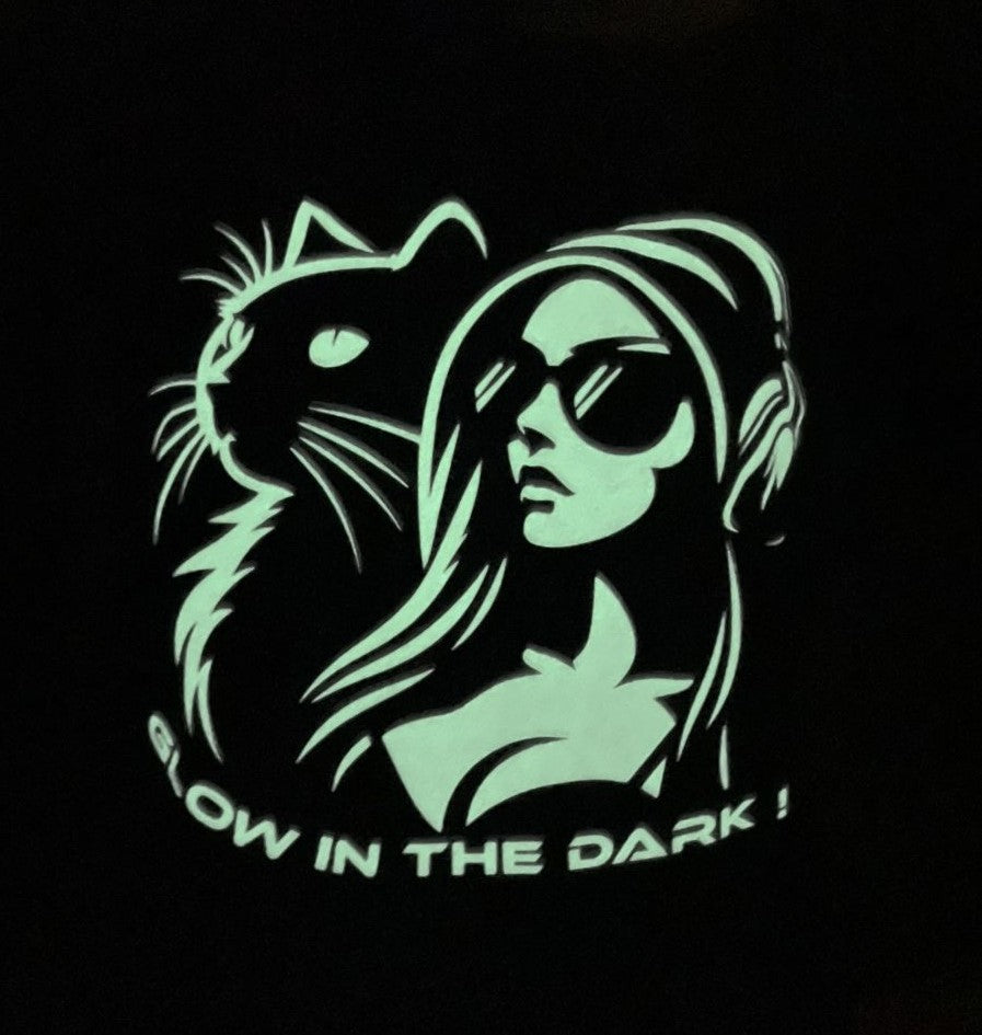 teeshirt femme avec flocage phosphorescent