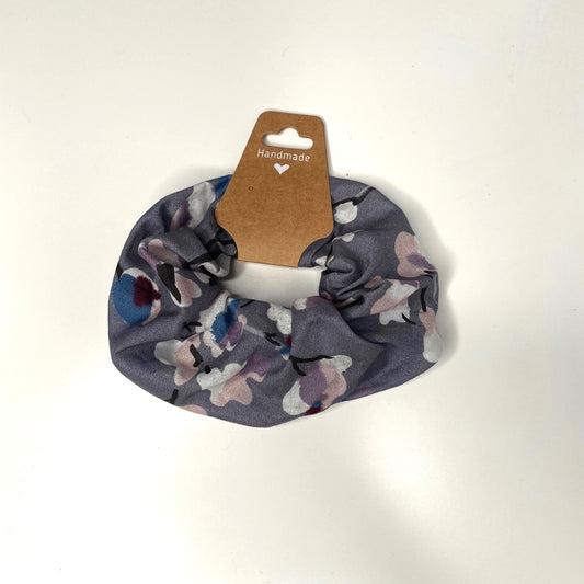Chouchou en satin Flowers