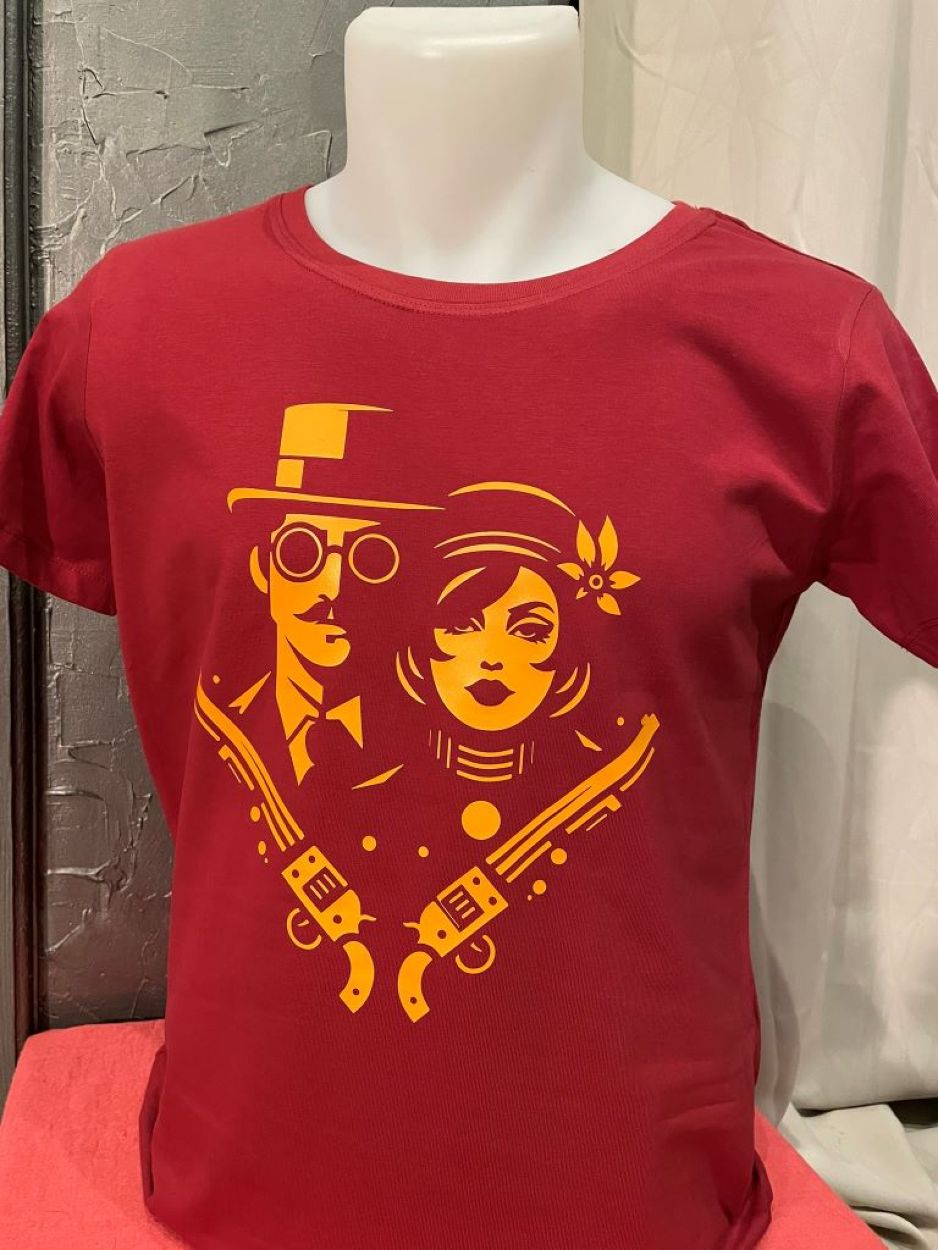 teshirt bonnie clyde flocage