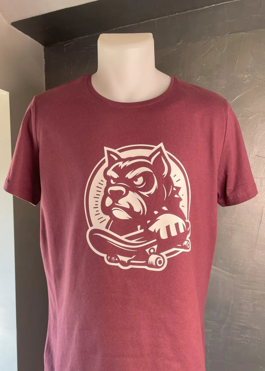 T-shirt Mixte avec flocage Bulldog