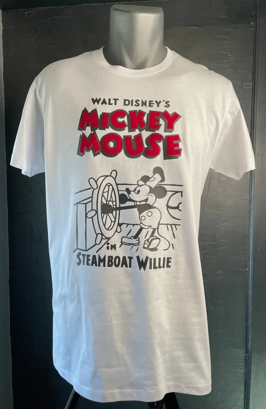 T-shirt Homme avec flocage Steamboat Willie